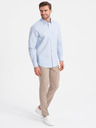 Ombre Clothing Camicia blu chiaro da uomo Ombre Abbigliamento