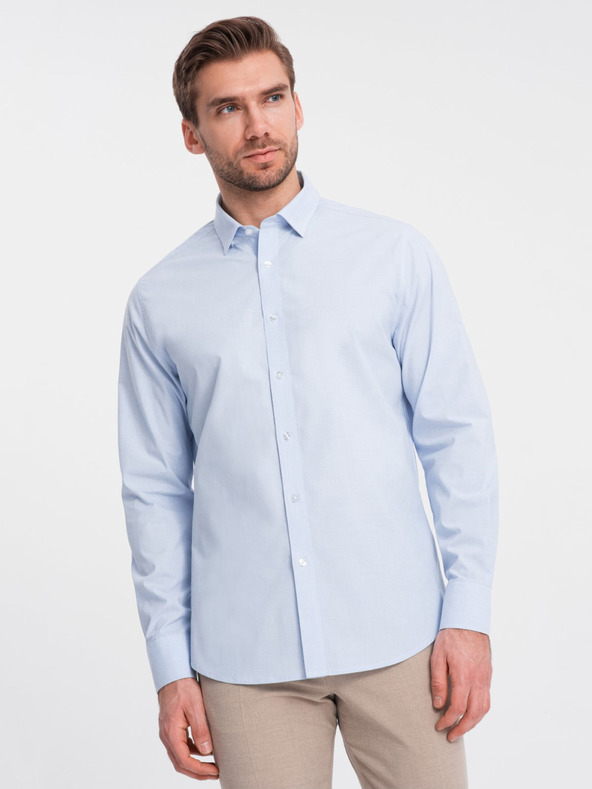 Ombre Clothing Camicia blu chiaro da uomo Ombre Abbigliamento