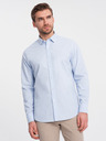 Ombre Clothing Camicia blu chiaro da uomo Ombre Abbigliamento