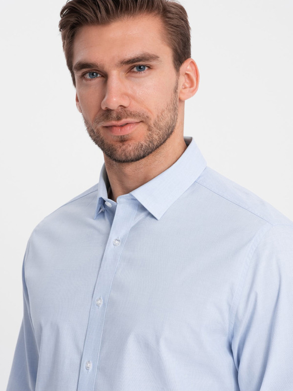 Ombre Clothing Camicia blu chiaro da uomo Ombre Abbigliamento