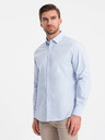 Ombre Clothing Camicia blu chiaro da uomo Ombre Abbigliamento