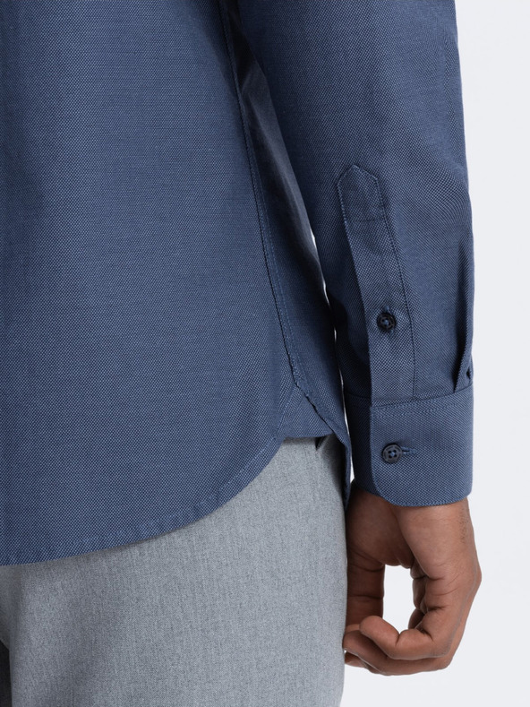 Ombre Clothing Camicia blu scuro da uomo Ombre Clothing