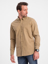 Ombre Clothing Camicia Ombre Clothing marrone chiaro da uomo