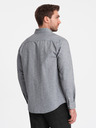 Ombre Clothing Camicia grigio chiaro da uomo Ombre Clothing