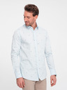 Ombre Clothing Camicia a motivi azzurri da uomo Abbigliamento Ombre