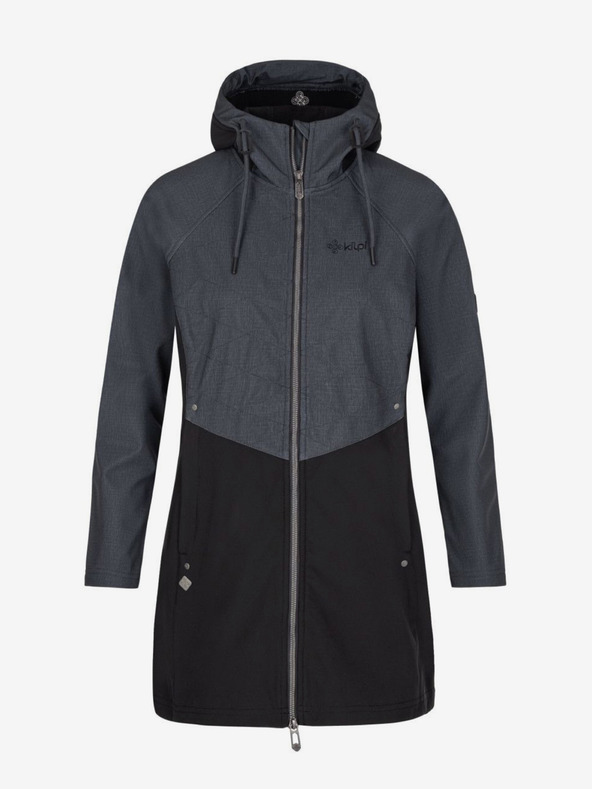 Kilpi Cappotto softshell nero e grigio da donna Kilpi LASIKA-W