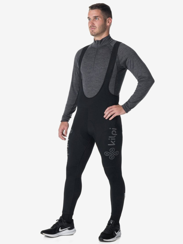Kilpi Leggings da ciclismo neri da uomo Kilpi VALLEY-M