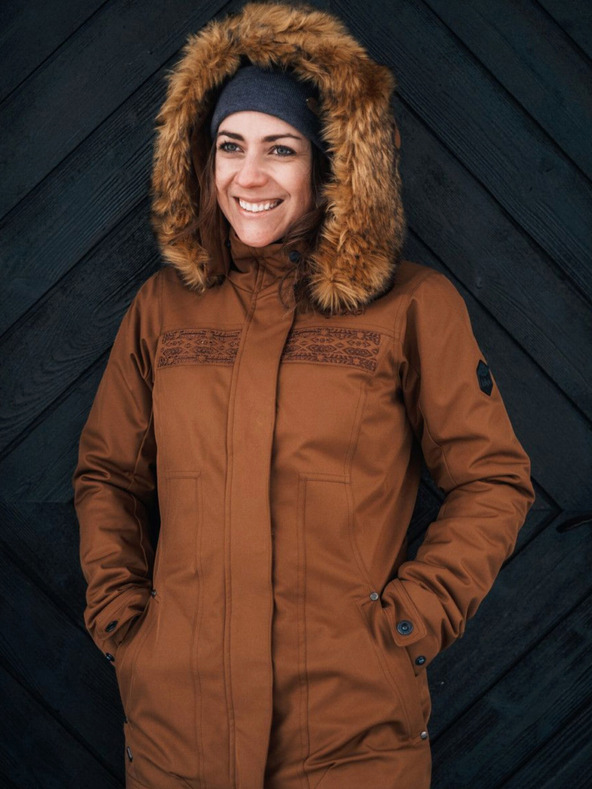 Kilpi Cappotto invernale marrone da donna Kilpi PERU-W