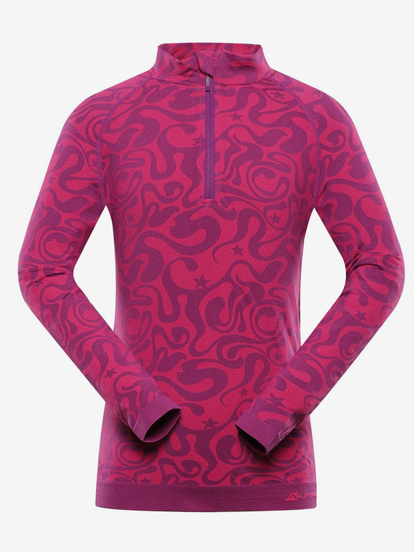 ALPINE PRO Maglietta funzionale rosa scuro per bambina ALPINE PRO Seamo