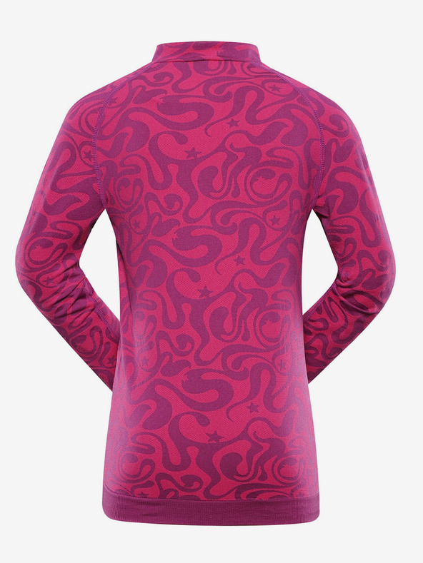 ALPINE PRO Maglietta funzionale rosa scuro per bambina ALPINE PRO Seamo