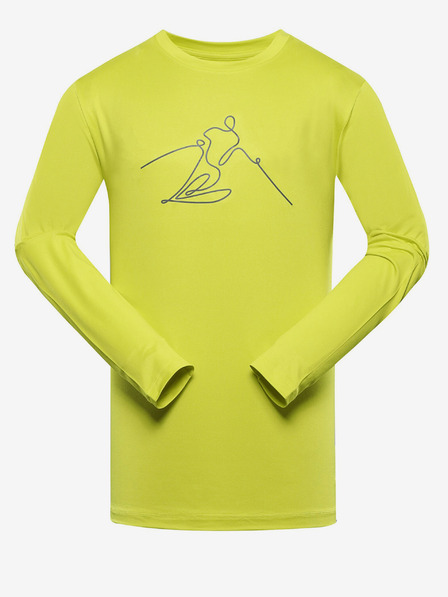 ALPINE PRO Maglietta funzionale da uomo gialla ALPINE PRO Lous
