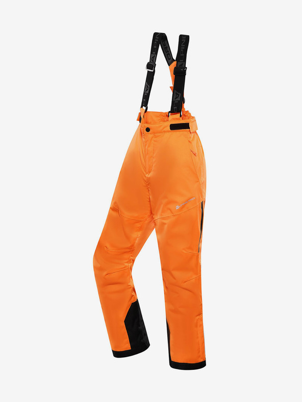 ALPINE PRO Pantaloni da sci per bambini arancioni con membrana in ptx ALPINE PRO Osago