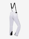 ALPINE PRO Pantaloni da sci bianchi da donna con membrana ptx ALPINE PRO Osago