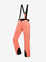 ALPINE PRO Pantaloni da sci arancioni da donna con membrana PTX ALPINE PRO Osaga