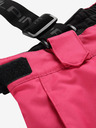 ALPINE PRO Pantaloni da sci da donna rosa scuro con membrana PTX ALPINE PRO Osaga