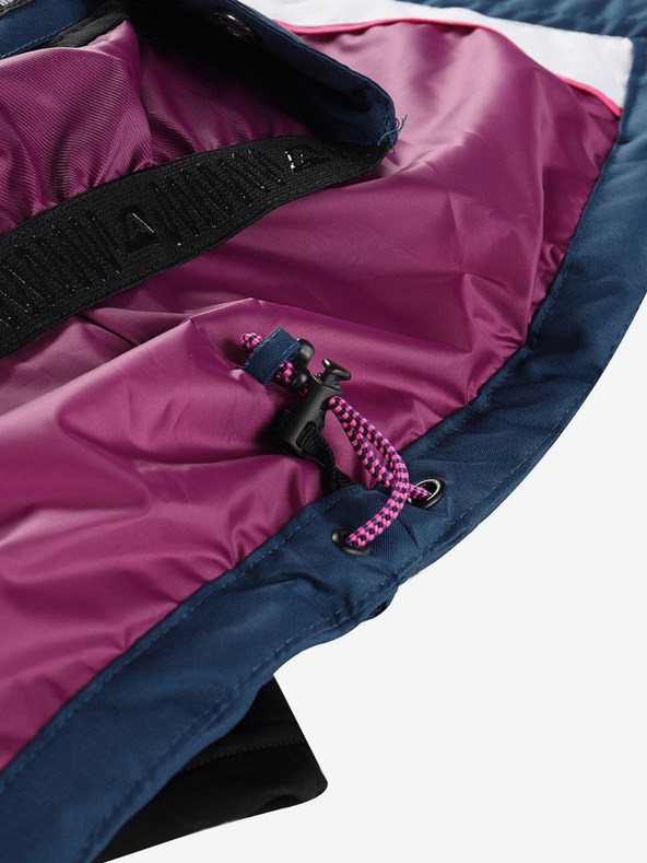 ALPINE PRO Piumino da donna blu e bianco con membrana PTX ALPINE PRO Feedra