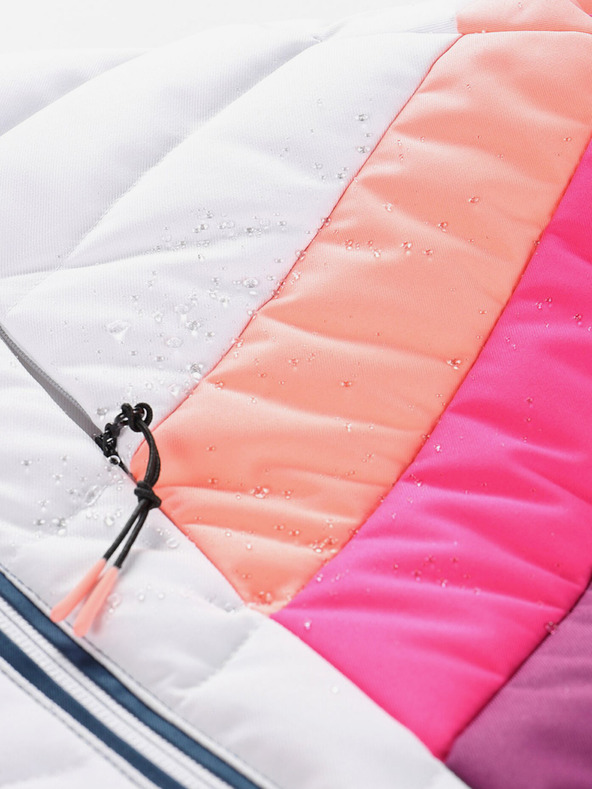 ALPINE PRO Piumino da donna blu e bianco con membrana PTX ALPINE PRO Feedra