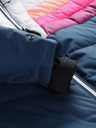 ALPINE PRO Piumino da donna blu e bianco con membrana PTX ALPINE PRO Feedra