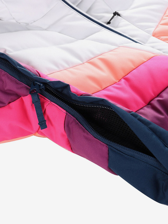 ALPINE PRO Piumino da donna blu e bianco con membrana PTX ALPINE PRO Feedra