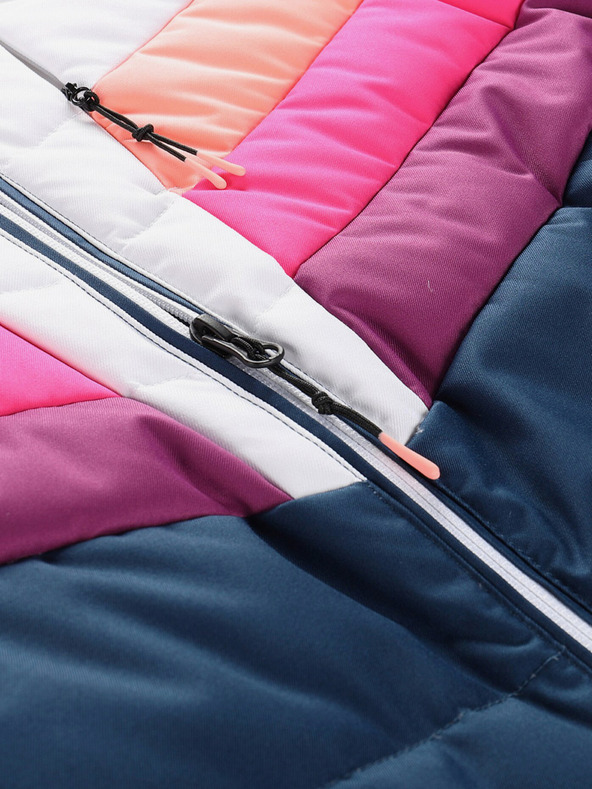 ALPINE PRO Piumino da donna blu e bianco con membrana PTX ALPINE PRO Feedra