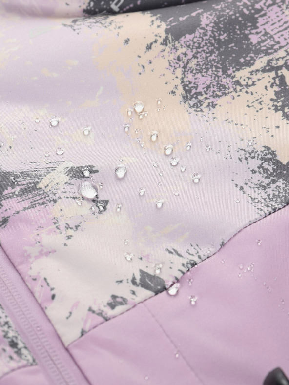 ALPINE PRO Giacca da sci da donna grigia e viola con membrana PTX ALPINE PRO Uzera