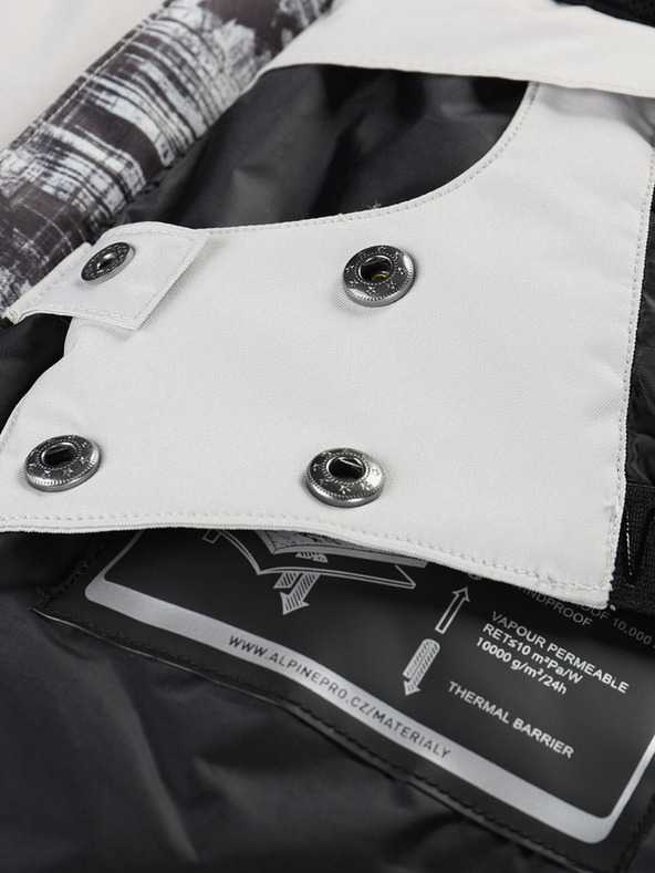 ALPINE PRO Giacca da sci da uomo grigia ALPINE PRO Omeq