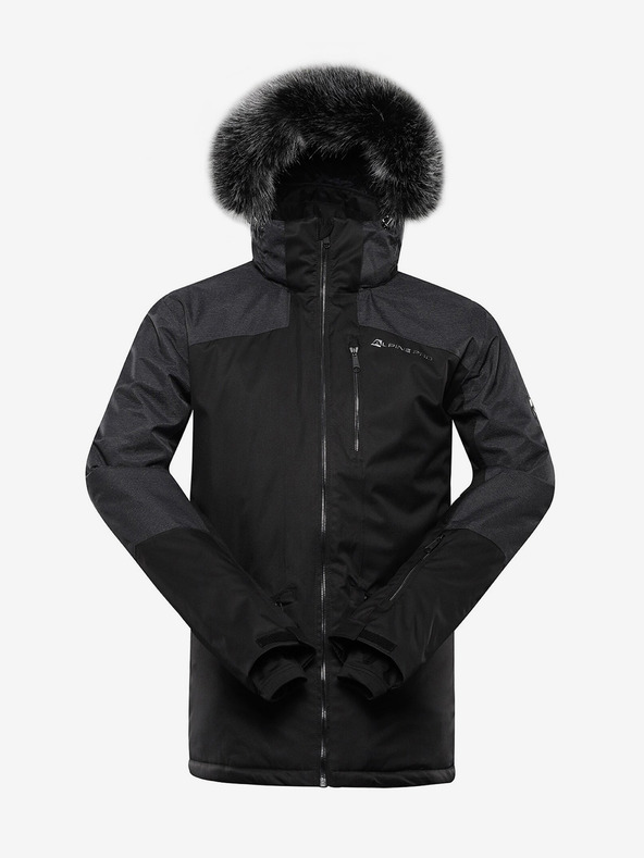 ALPINE PRO Giacca da sci da uomo nera ALPINE PRO Olad