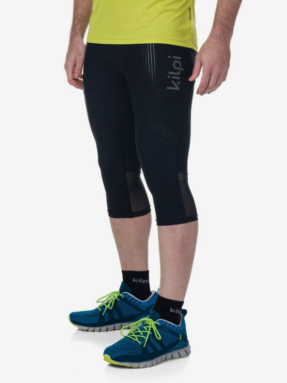 Kilpi Leggings 3/4 da corsa neri da uomo Kilpi TERRY-M