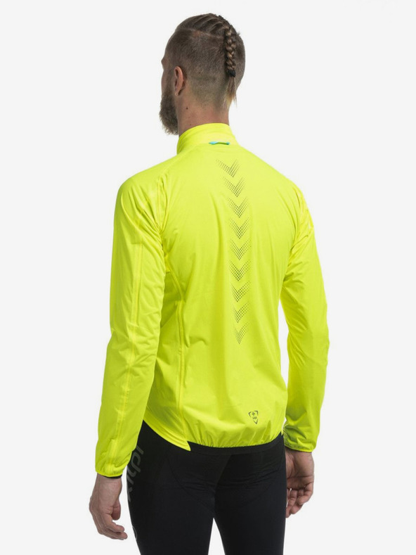 Kilpi Giacca impermeabile da ciclismo Kilpi Rainar-M da uomo giallo neon