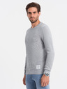 Ombre Clothing Maglione grigio chiaro da uomo Ombre Clothing