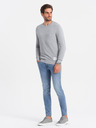 Ombre Clothing Maglione grigio chiaro da uomo Ombre Clothing