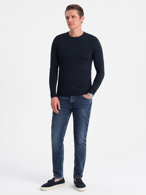 Ombre Clothing Maglione blu scuro da uomo Abbigliamento Ombre