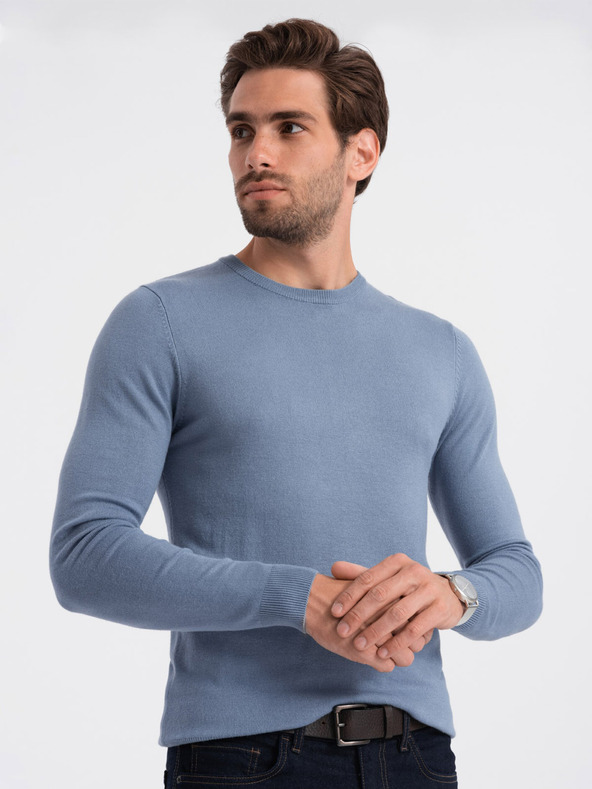 Ombre Clothing Maglione blu chiaro da uomo Abbigliamento Ombre