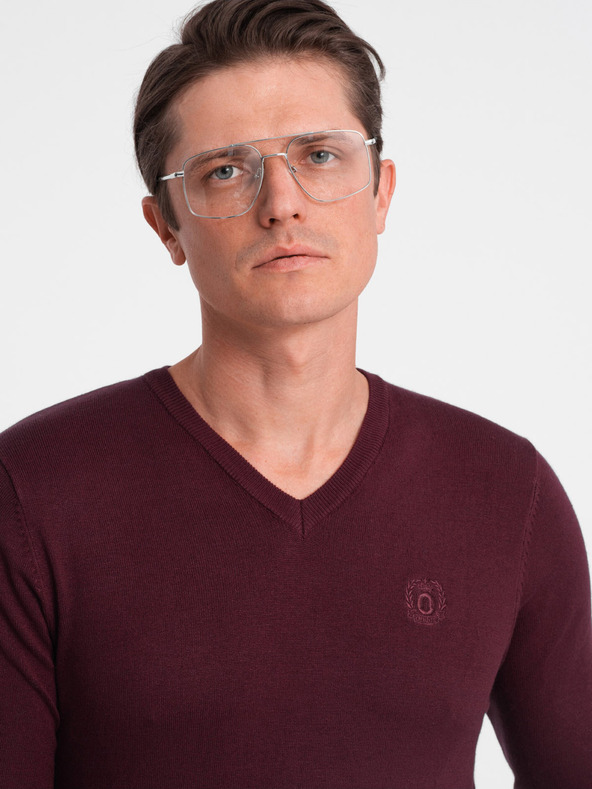 Ombre Clothing Maglione uomo bordeaux Ombre Clothing