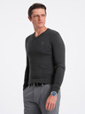 Ombre Clothing Maglione grigio scuro da uomo Ombre Clothing