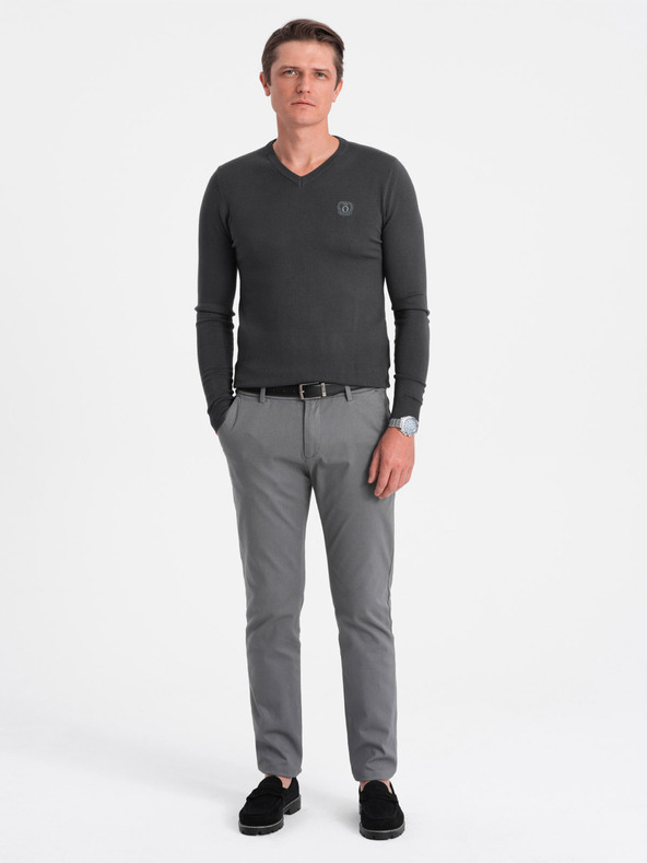 Ombre Clothing Maglione grigio scuro da uomo Ombre Clothing