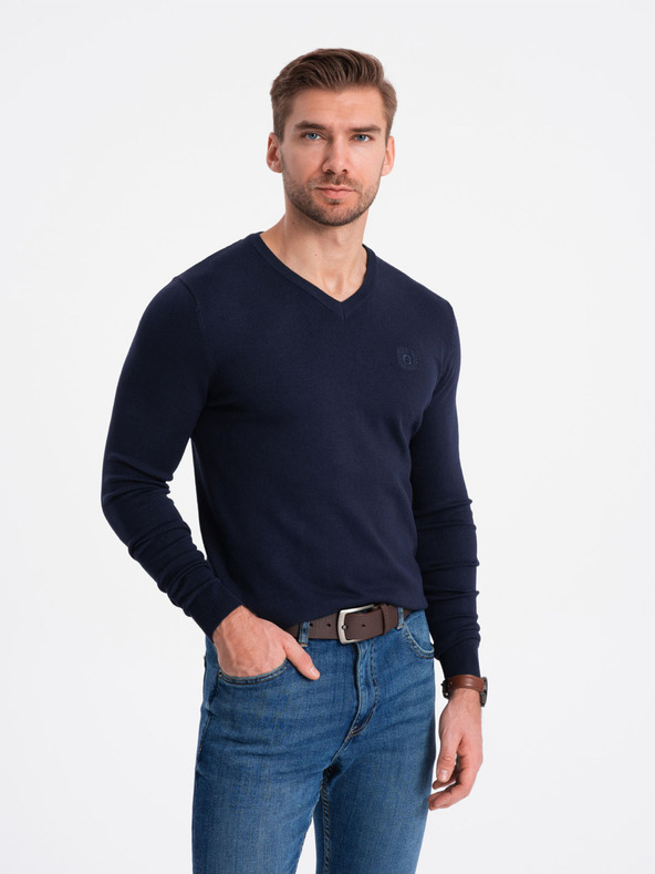 Ombre Clothing Maglione blu scuro da uomo Abbigliamento Ombre