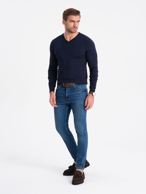 Ombre Clothing Maglione blu scuro da uomo Abbigliamento Ombre