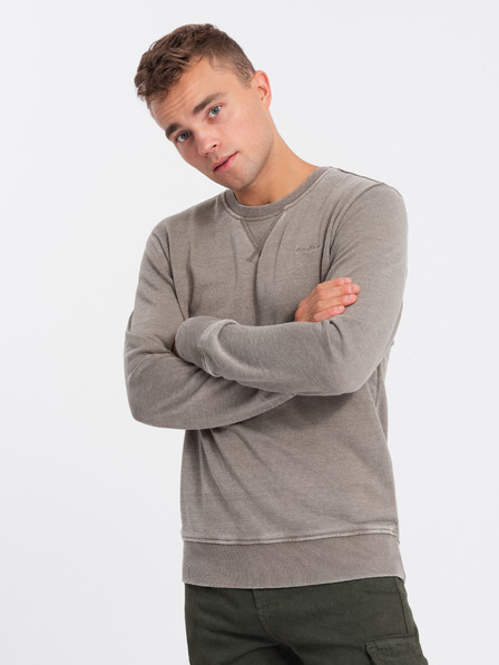 Ombre Clothing Felpa Ombre Abbigliamento Uomo Beige