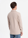 Ombre Clothing Felpa uomo beige collo basico Ombre Clothing