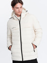 Ombre Clothing Giacca invernale trapuntata da uomo crema Ombre Clothing