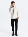 Ombre Clothing Giacca invernale trapuntata da uomo crema Ombre Clothing