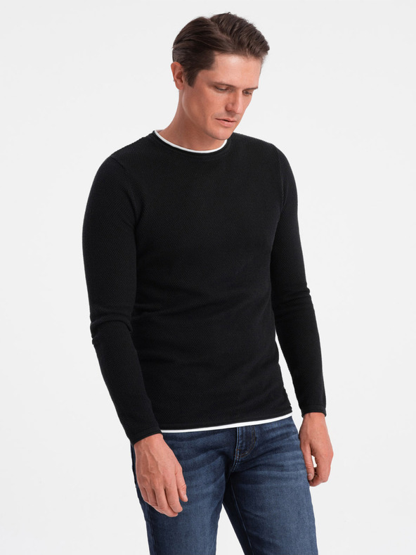 Ombre Clothing Maglione Ombre Clothing nero da uomo