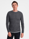 Ombre Clothing Maglione grigio scuro da uomo Ombre Clothing