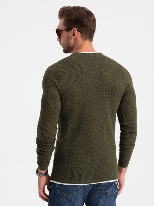 Ombre Clothing Maglione Khaki Uomo Ombre Clothing