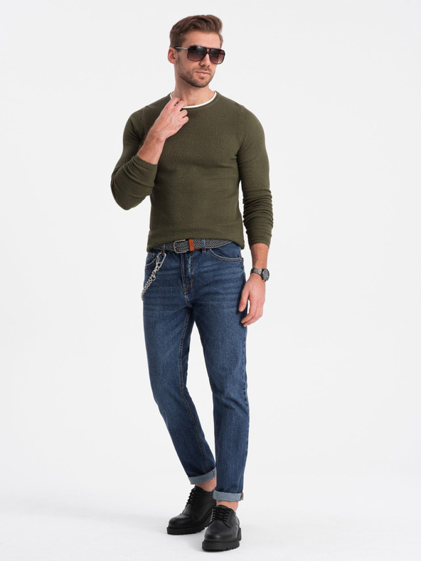 Ombre Clothing Maglione Khaki Uomo Ombre Clothing