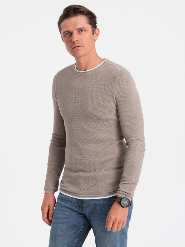 Ombre Clothing Maglione beige da uomo Abbigliamento Ombre