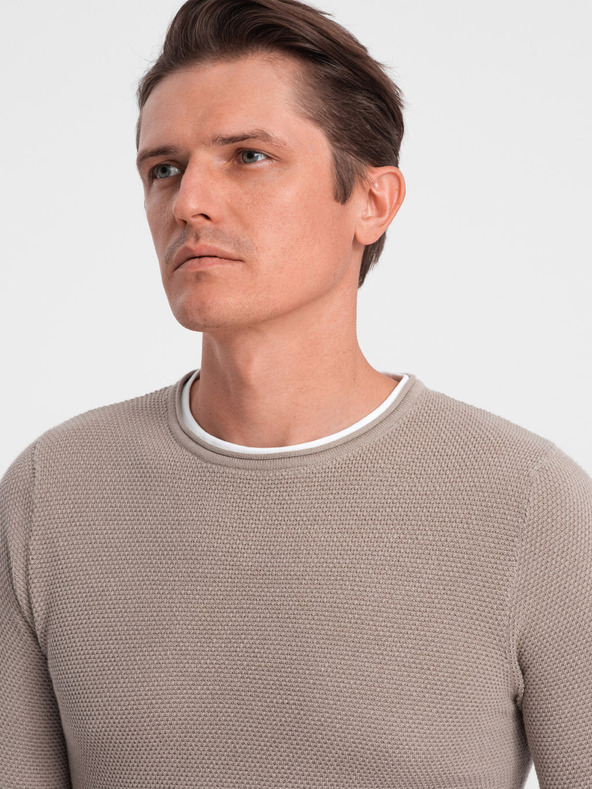 Ombre Clothing Maglione beige da uomo Abbigliamento Ombre