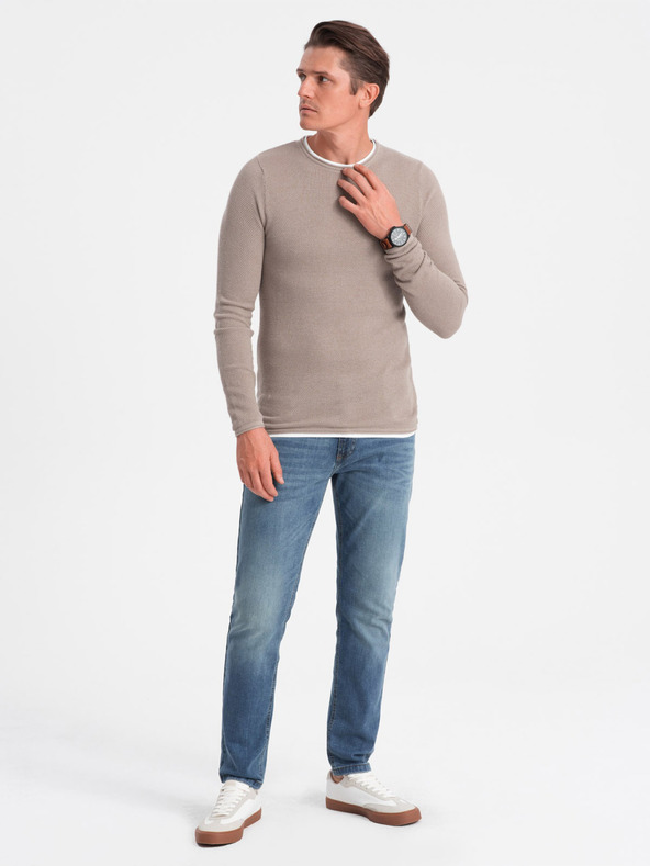 Ombre Clothing Maglione beige da uomo Abbigliamento Ombre