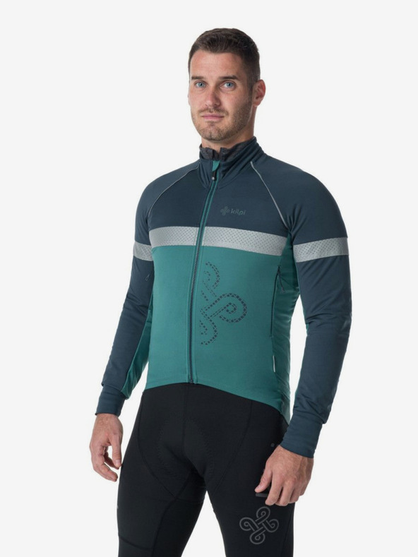 Kilpi Giacca da bici softshell da uomo blu e petrolio Kilpi Nereto-M